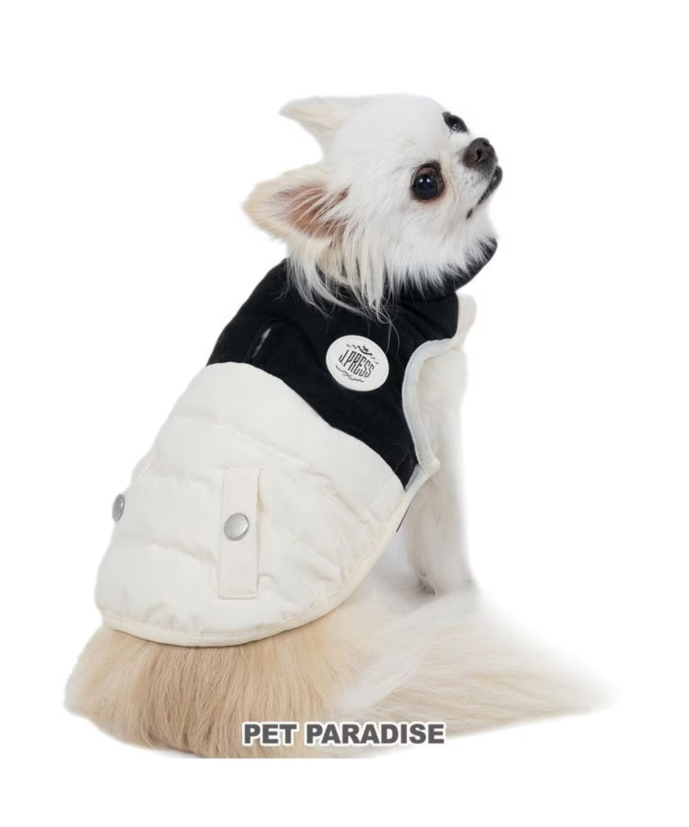 【Pet Paradise】J.Press Two-Tone Vest - White <614-55719>