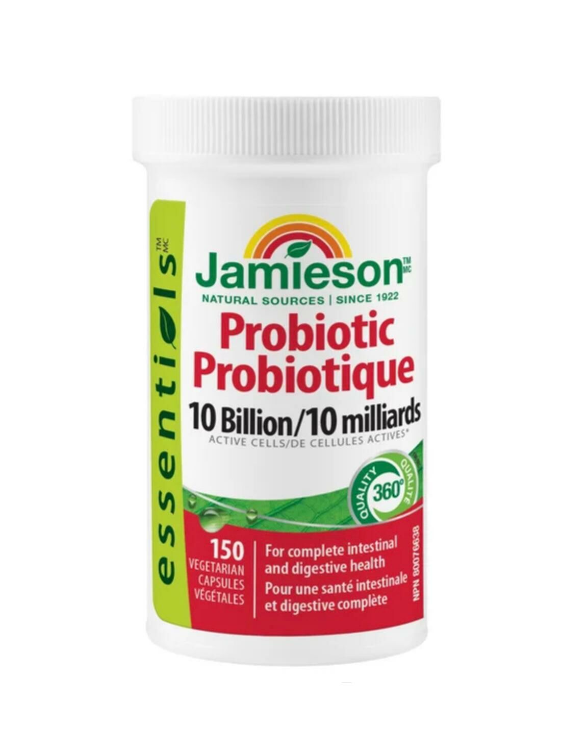 Jamieson Probiotic 10 Billion , 150 Veg Capsules