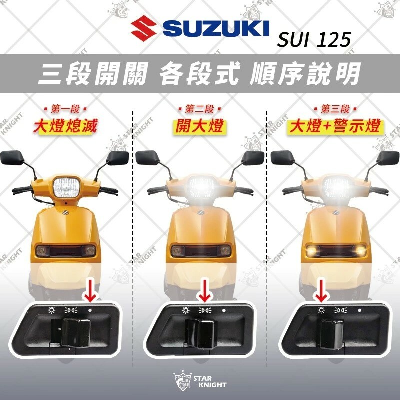 【星爵】SUI FORCE1.0/2.0 勁戰6~6.5代 SMAX𝟸 BWSR BWS水冷 RTS 勁戰四代/五代 JETS/SR/SL/SL+ PASS開關 三段開關含線組