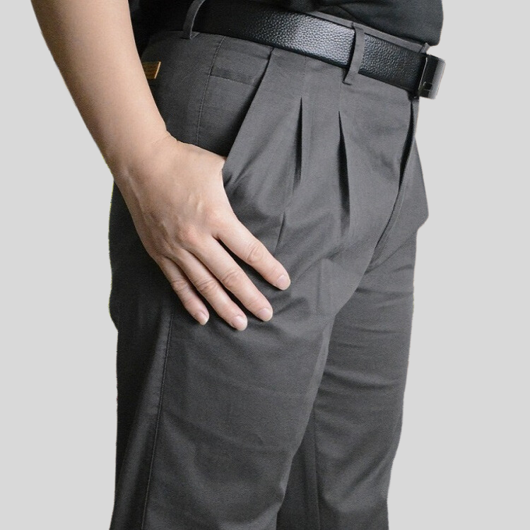 甄褲｜薄款彈性棉休閒褲｜打摺設計・高腰直筒・透氣吸汗・（30~46 吋）免費改長