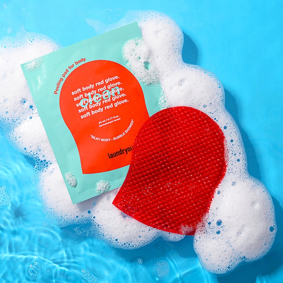 Laundryou身體去角質泡泡沐浴手套  5 PCS