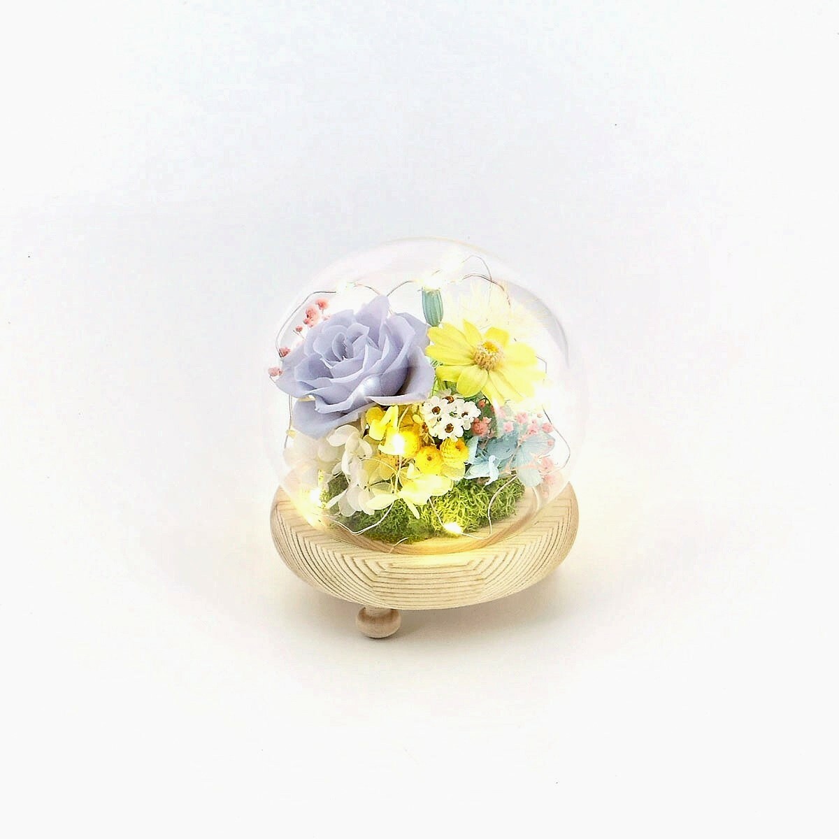 【星月漫步】圓球玻璃花盅-小