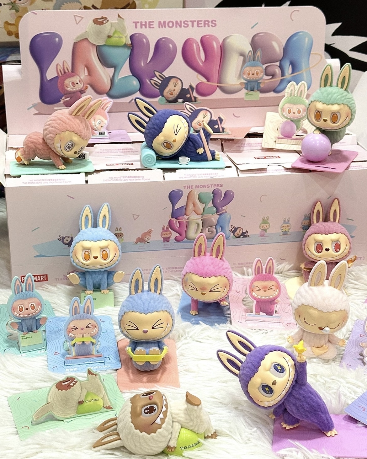 <慵懶瑜珈!!!>The Monsters Labubu 泡泡瑪特 拉布布 玩具 瑜珈 公仔 盲盒