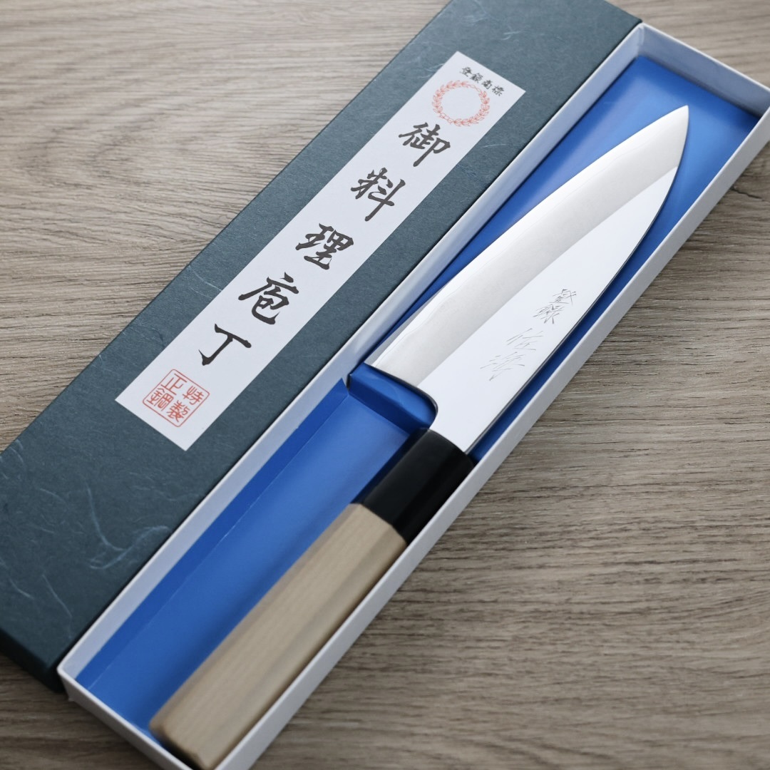 堺 佐海 雙刃出刃 150mm 銀三鋼 鏡面