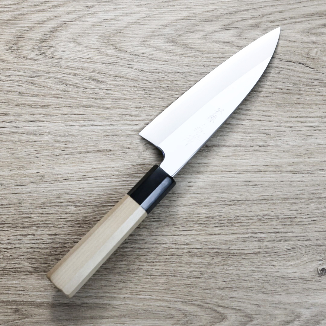 堺 佐海 雙刃出刃 150mm 銀三鋼 鏡面