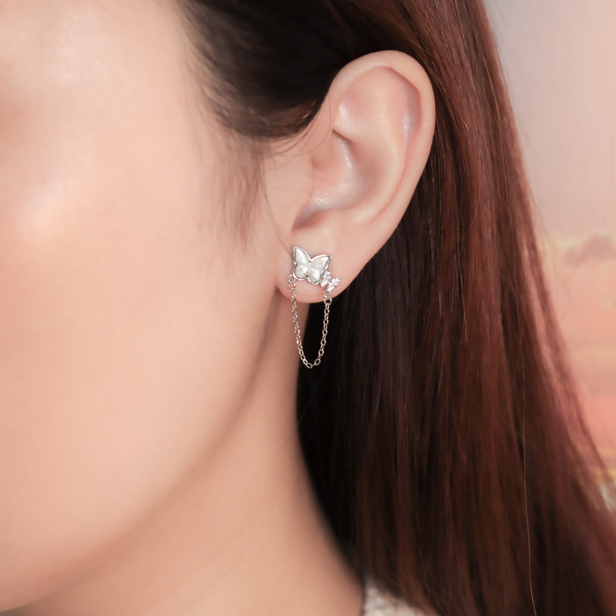 | 925 Silver・White Gold | Butterfly Earrings | EA0862 |