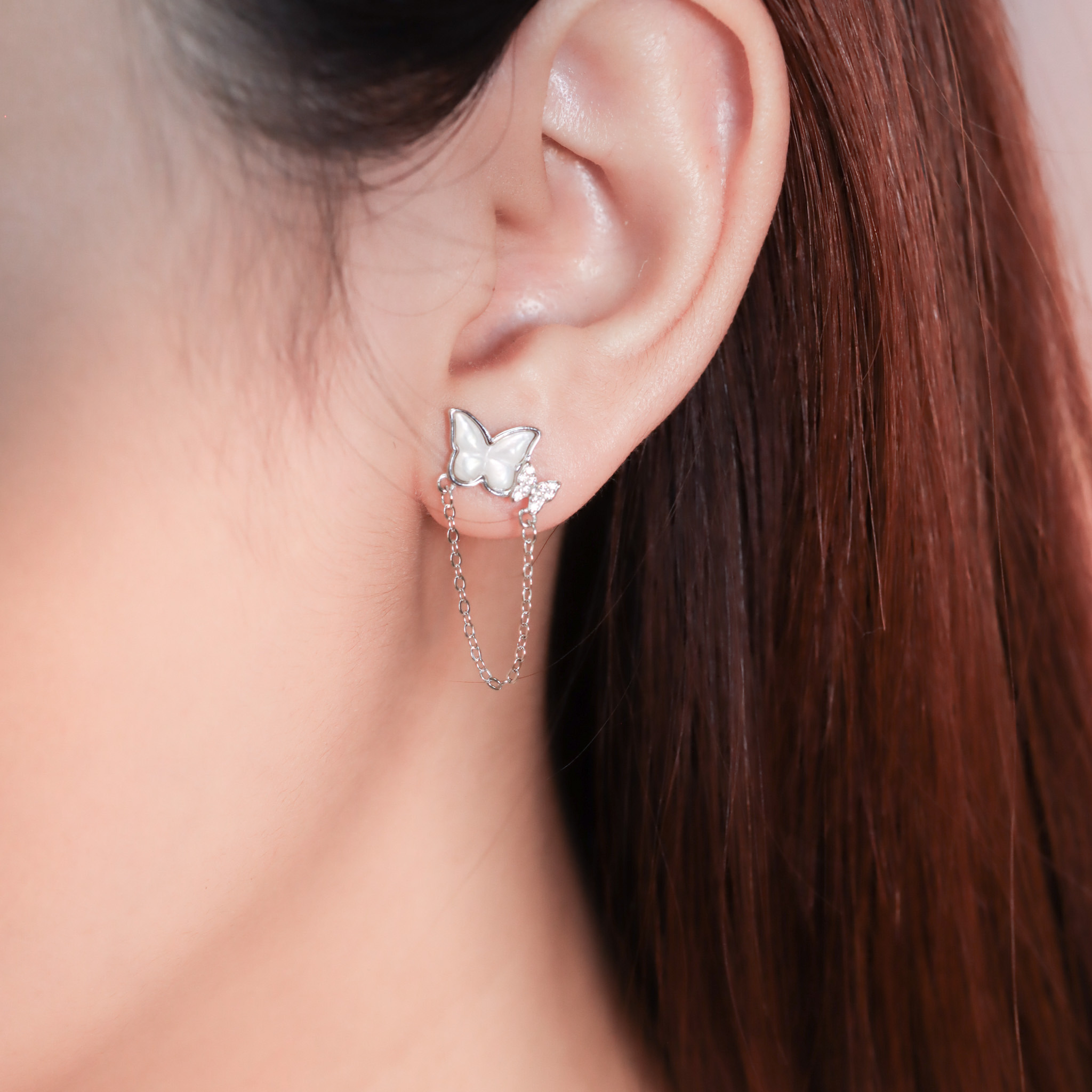 | 925 Silver・White Gold | Butterfly Earrings | EA0862 |