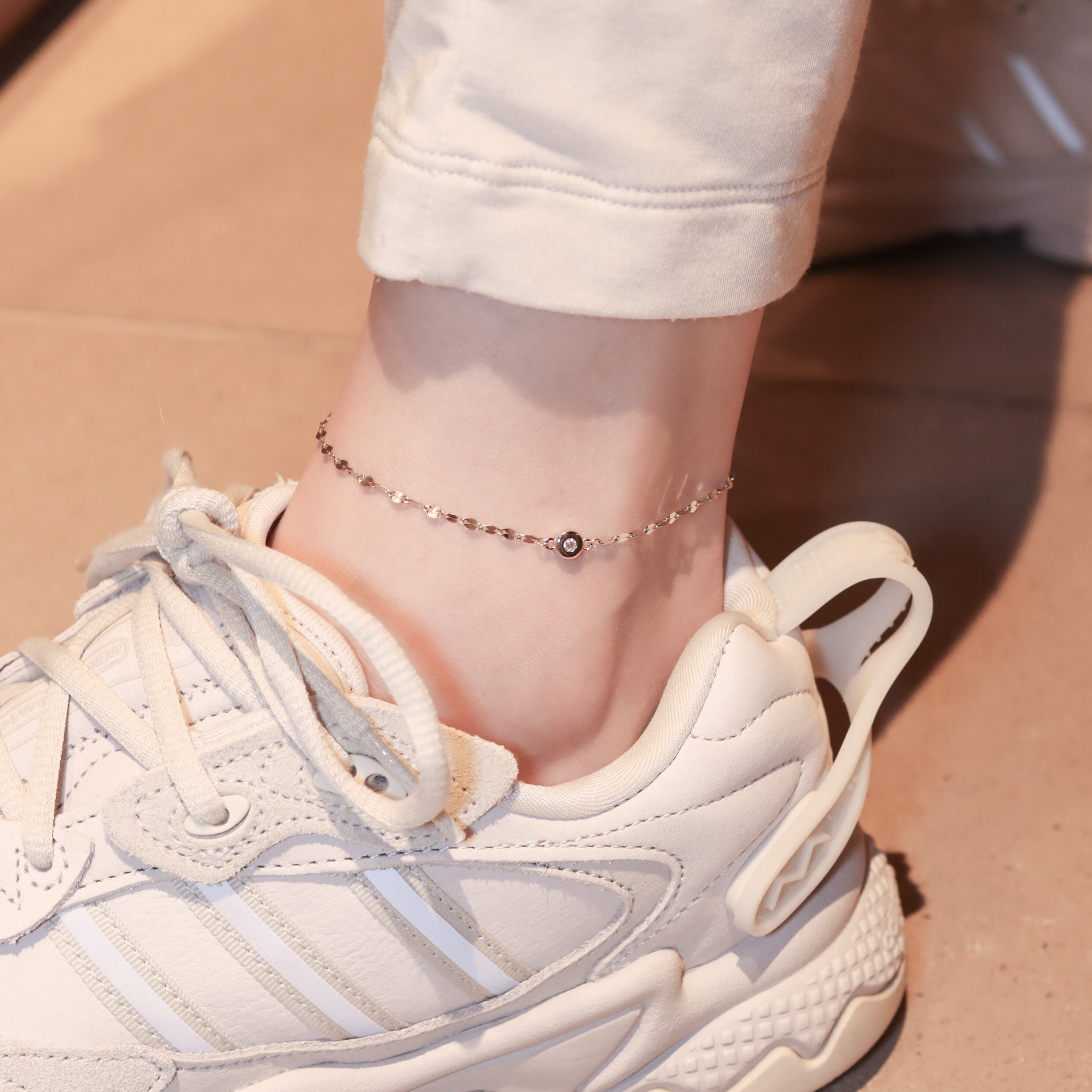 | 925 Silver・White Gold | Pure Elf Anklet | AN0110 |