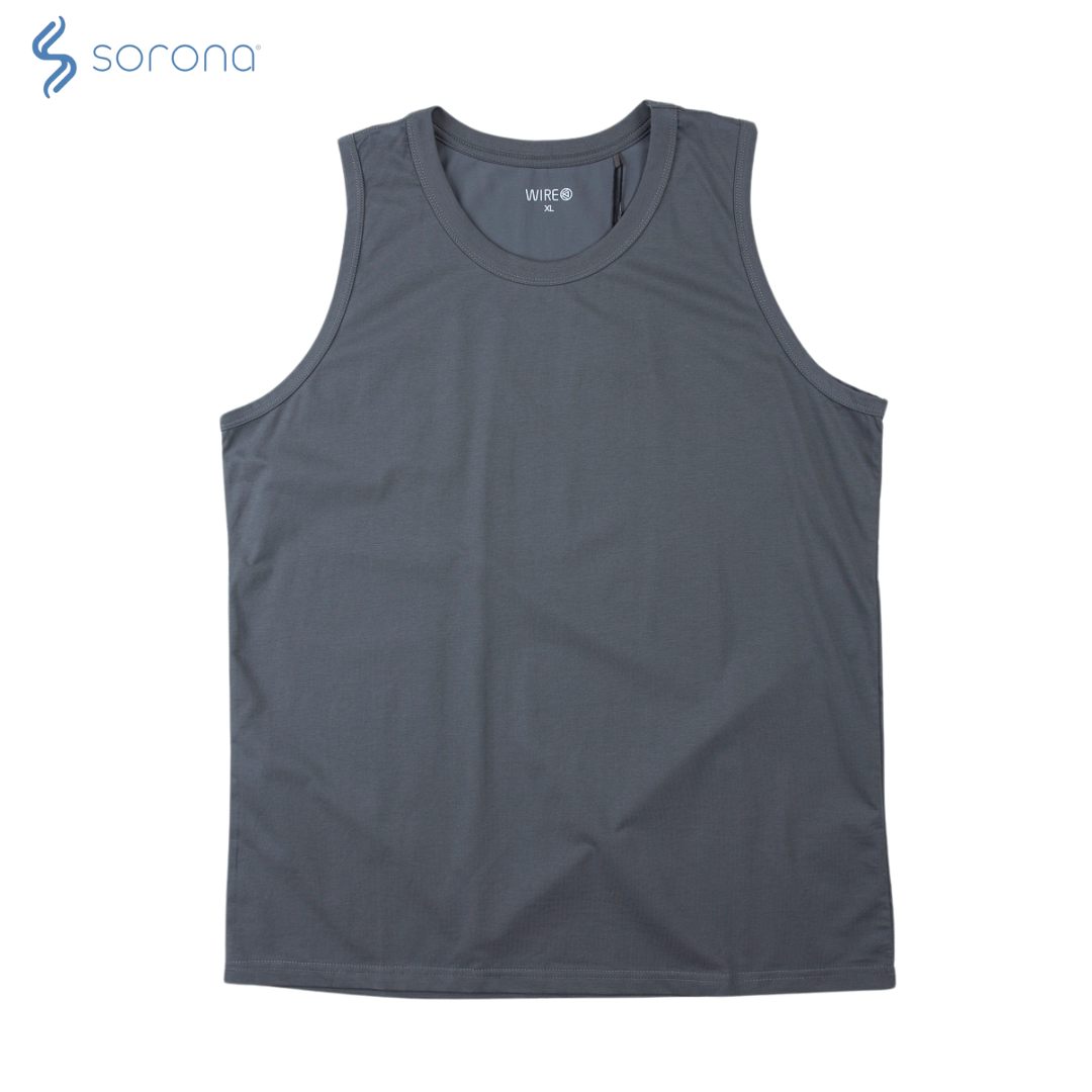 SORONA升級版 WIRE 親膚彈性 背心 素色 快乾冰瓷棉 冰涼感 不悶熱 【 FUZY 】- S201655
