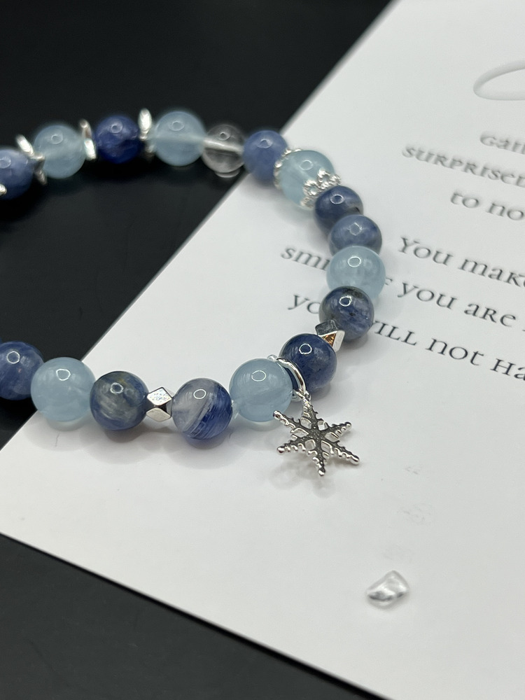C033-Snow藍晶水藍寶手鍊【預購】