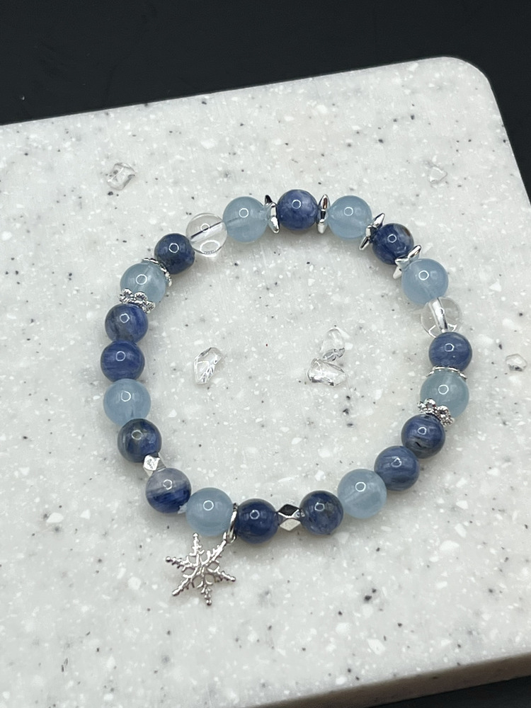 C033-Snow藍晶水藍寶手鍊【預購】