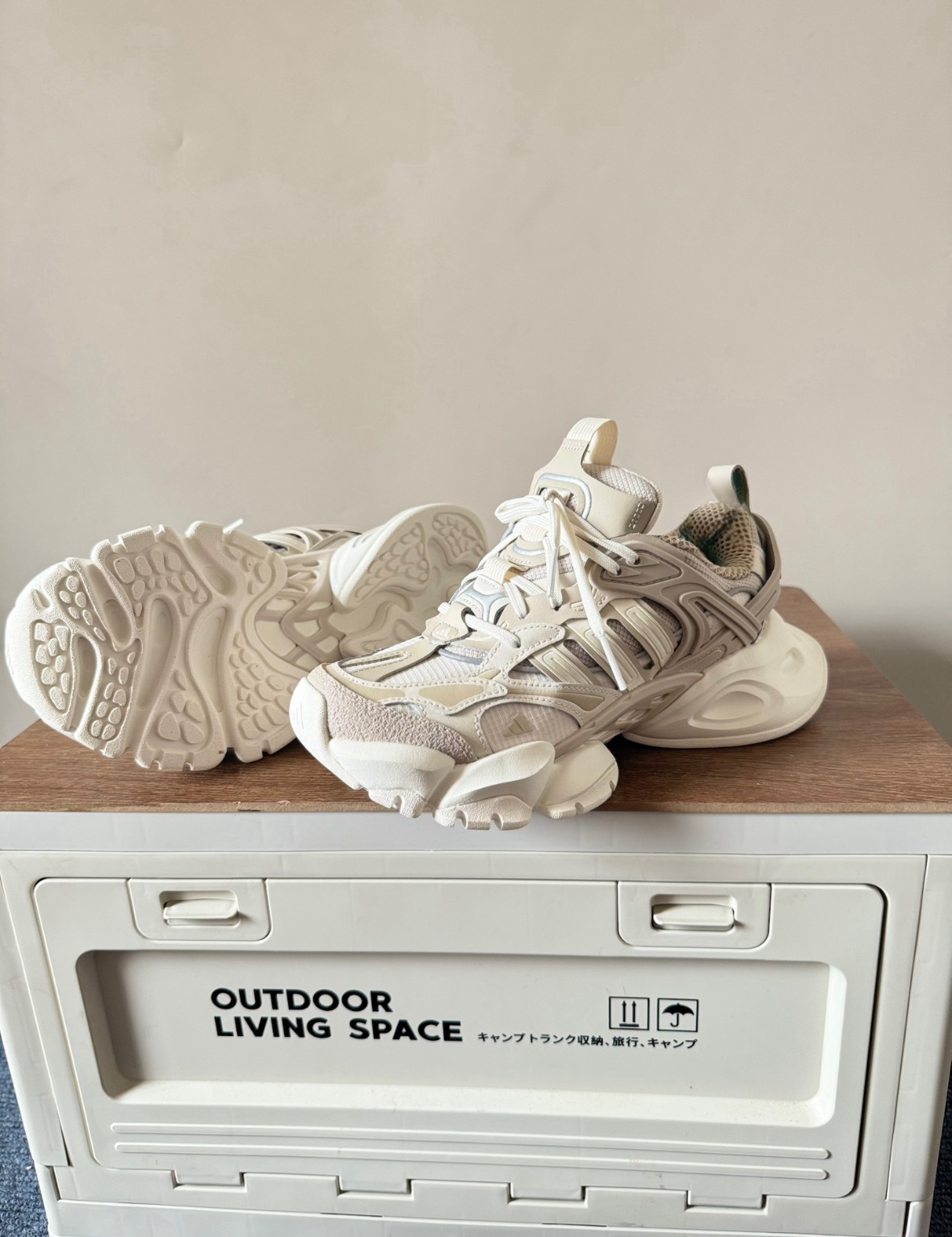 Adidas XLG Runner Deluxe 米色 厚底 復古 老爹鞋 IH7799/預購