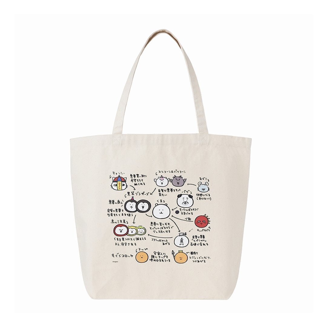 預訂｜Nagano Friends 關係圖 大帆布袋 Tote Bag