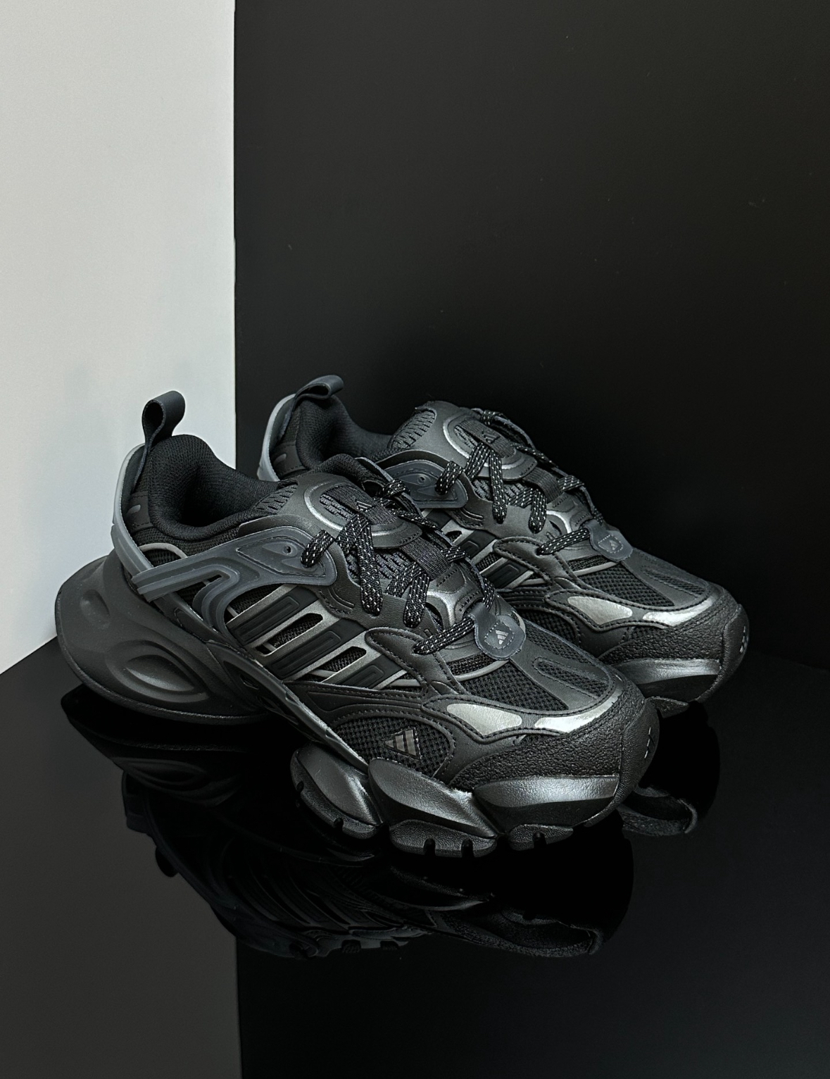 Adidas XLG Runner Deluxe 黑色 厚底 復古 老爹鞋 JR3086/預購