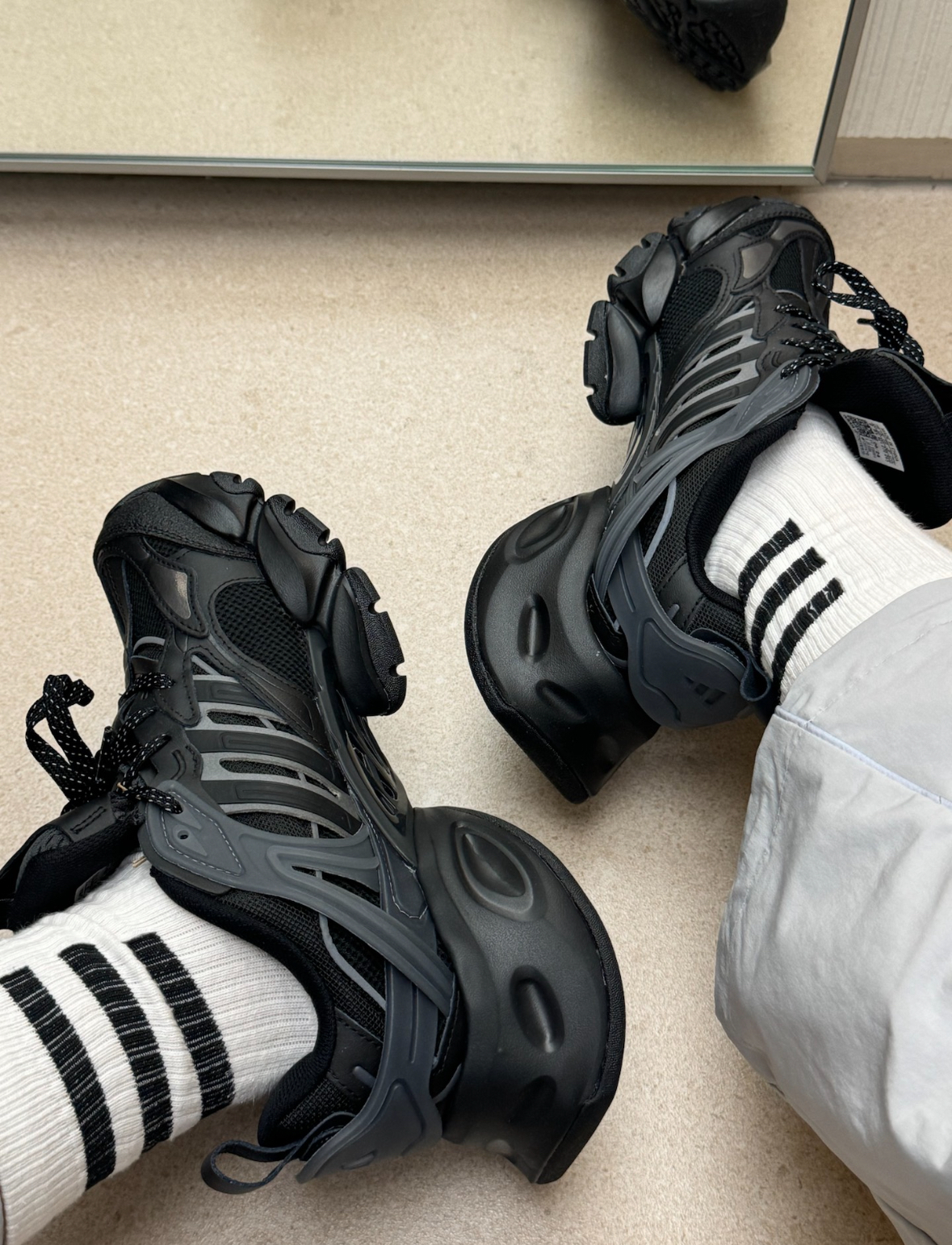 Adidas XLG Runner Deluxe 黑色 厚底 復古 老爹鞋 JR3086/預購