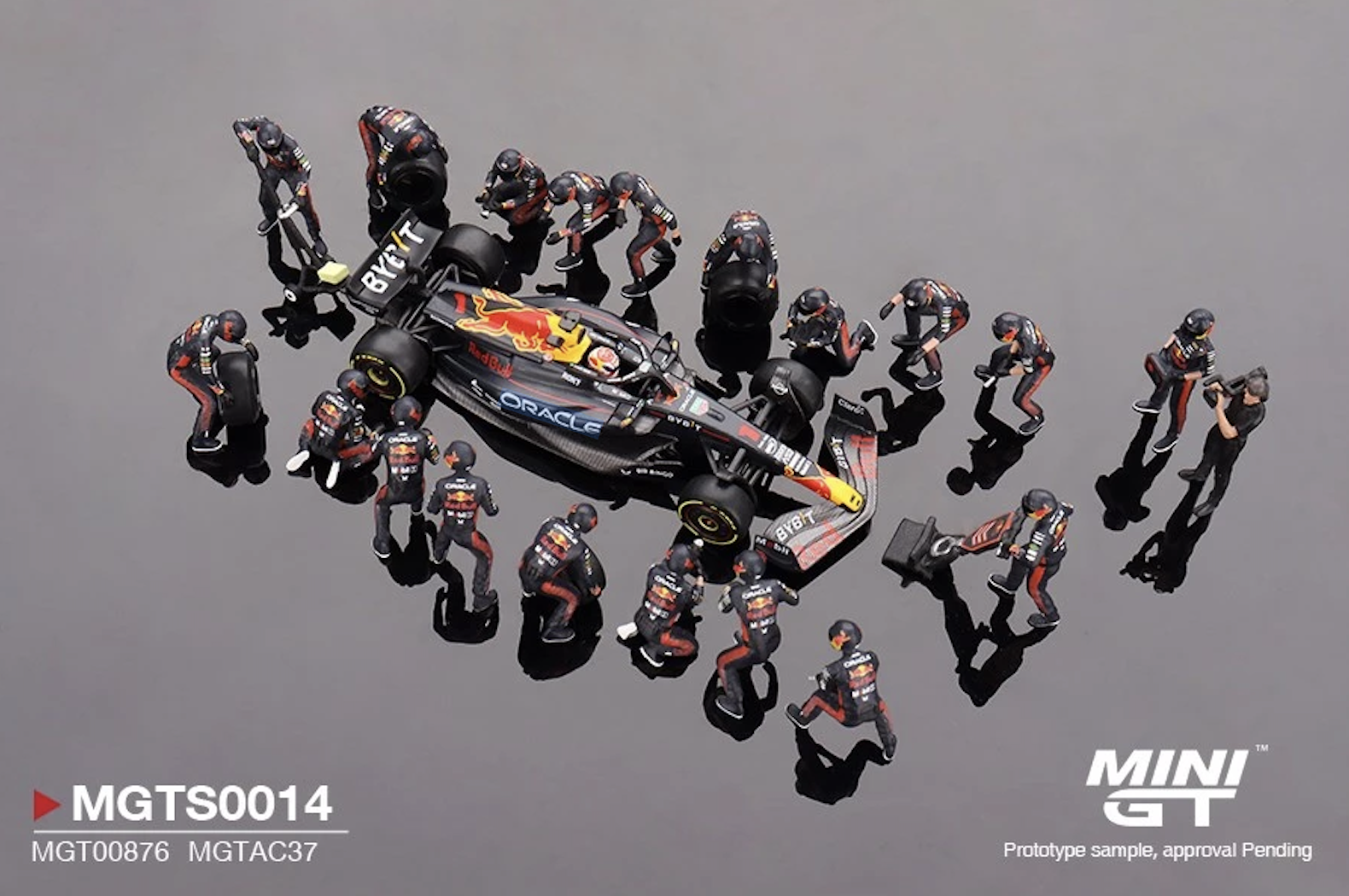 【預訂】Mini GT Oracle Red Bull Racing RB19 #1  Max Verstappen  2023 F1 2023 Japanese Grand Prix Pit Crew Set Limited Edition 5000 Sets