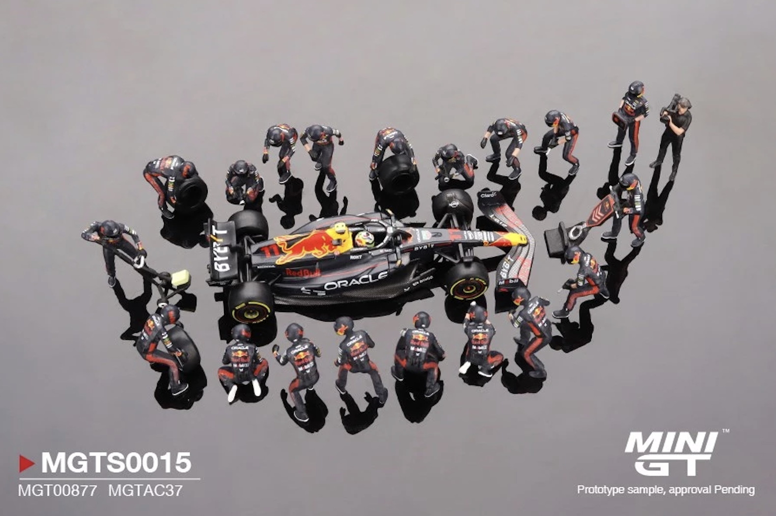 【預訂】Mini GT Oracle Red Bull Racing RB19 #11  Sergio Pérez  2023 F1 2023 Japanese Grand Prix  Pit Crew Set Limited Edition 5000 Sets