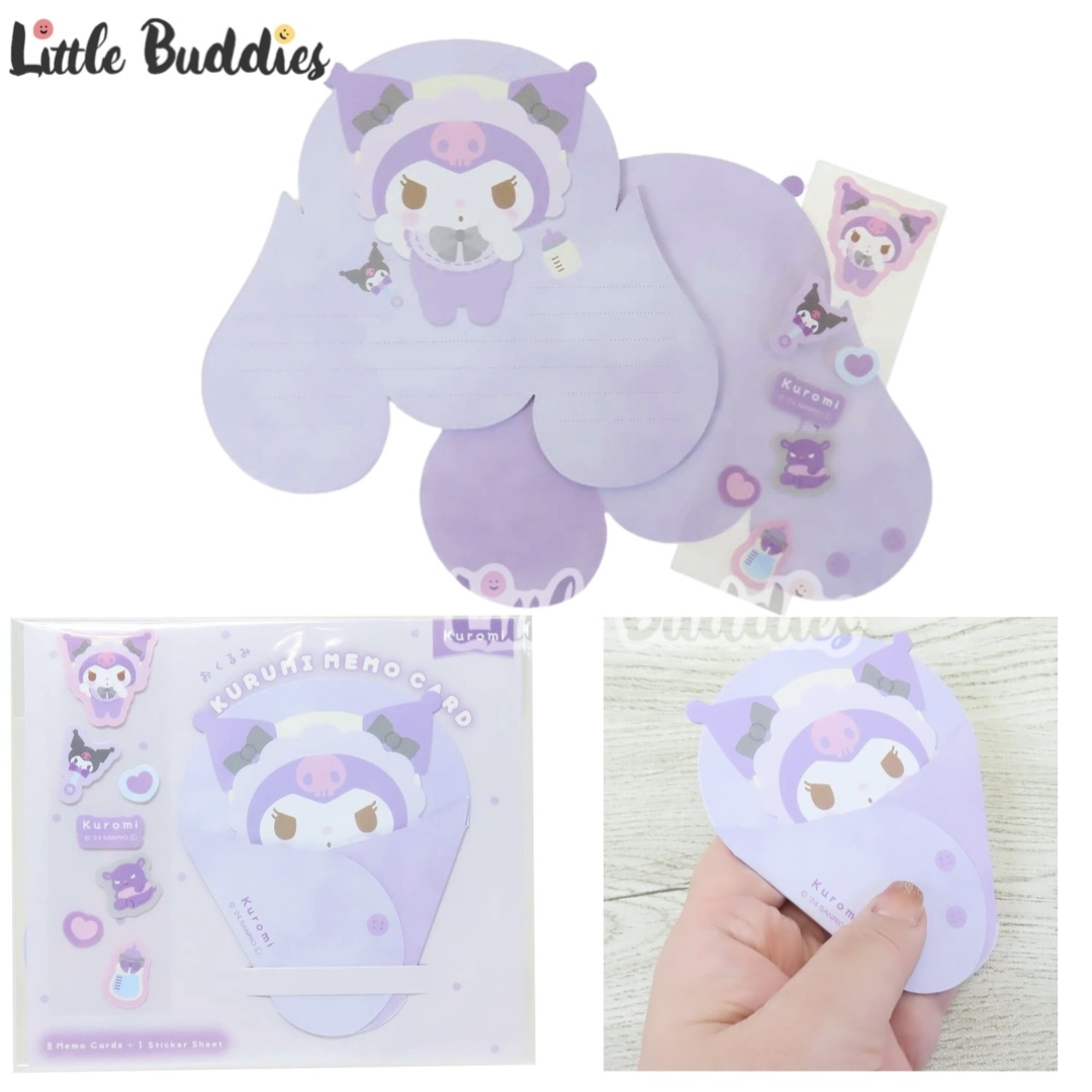 日本 Sanrio BB包被造型 Memo連貼紙套裝