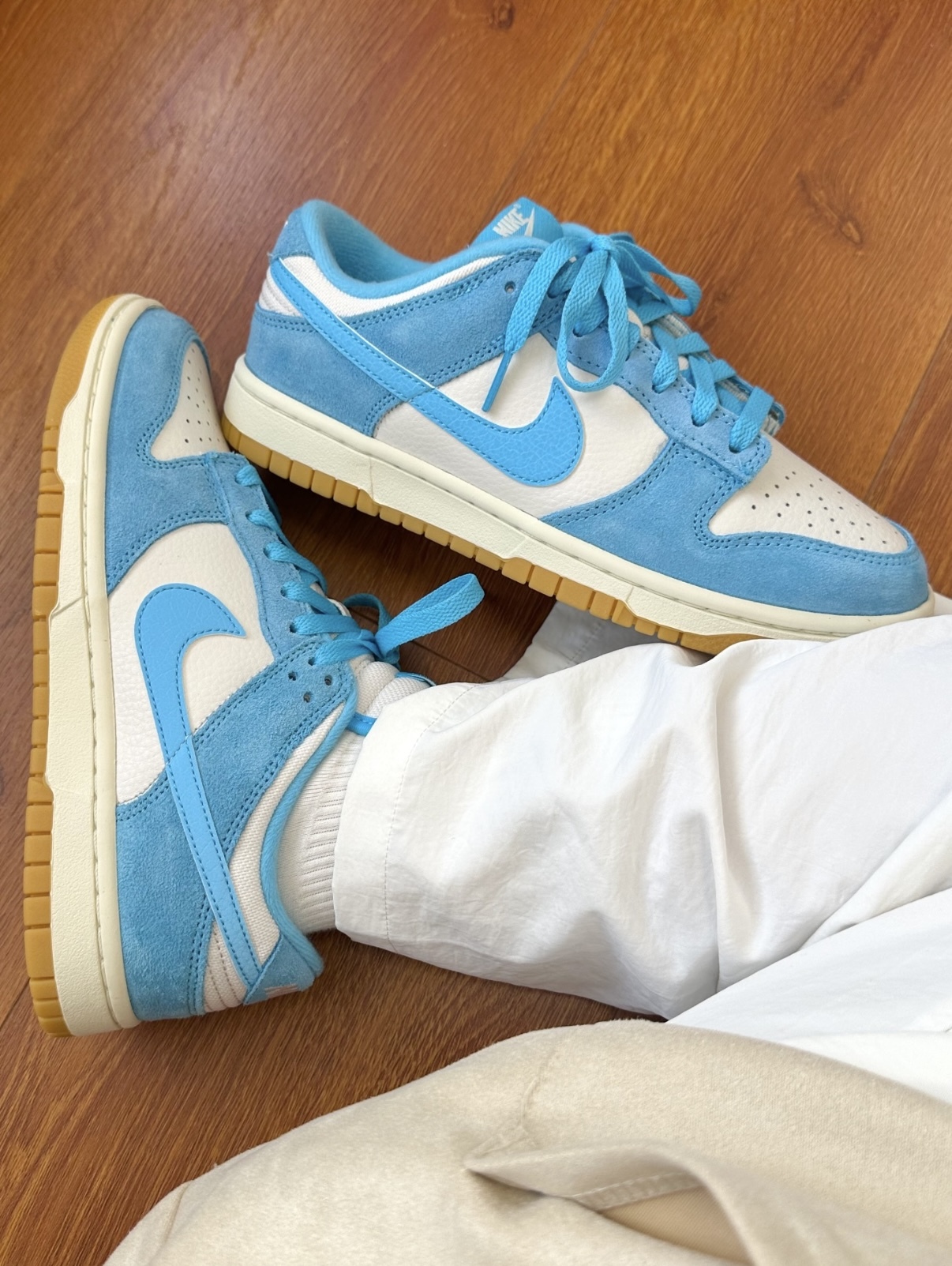 Nike Dunk Low 藍莓焦糖 藍白色 麂皮 復古 焦糖底 男女款 HQ1519-031/預購