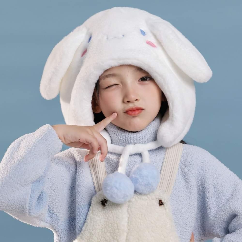 Sanrio卡通公仔毛絨護耳帽