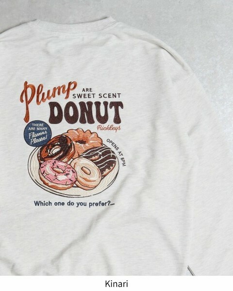 【日貨】甜甜圈刺繡大學TEE