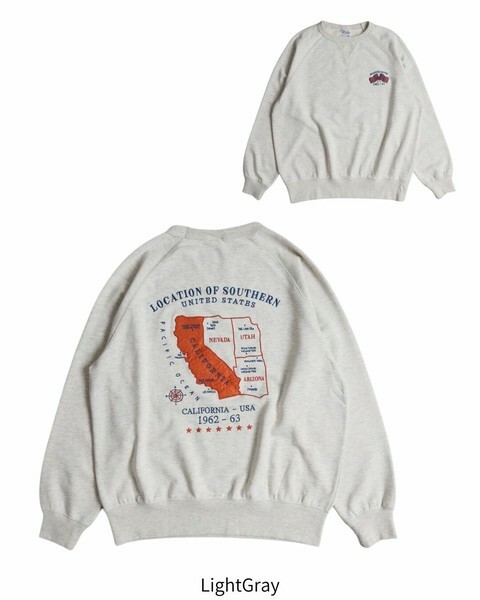 【日貨】加州地圖雪花洗大學TEE