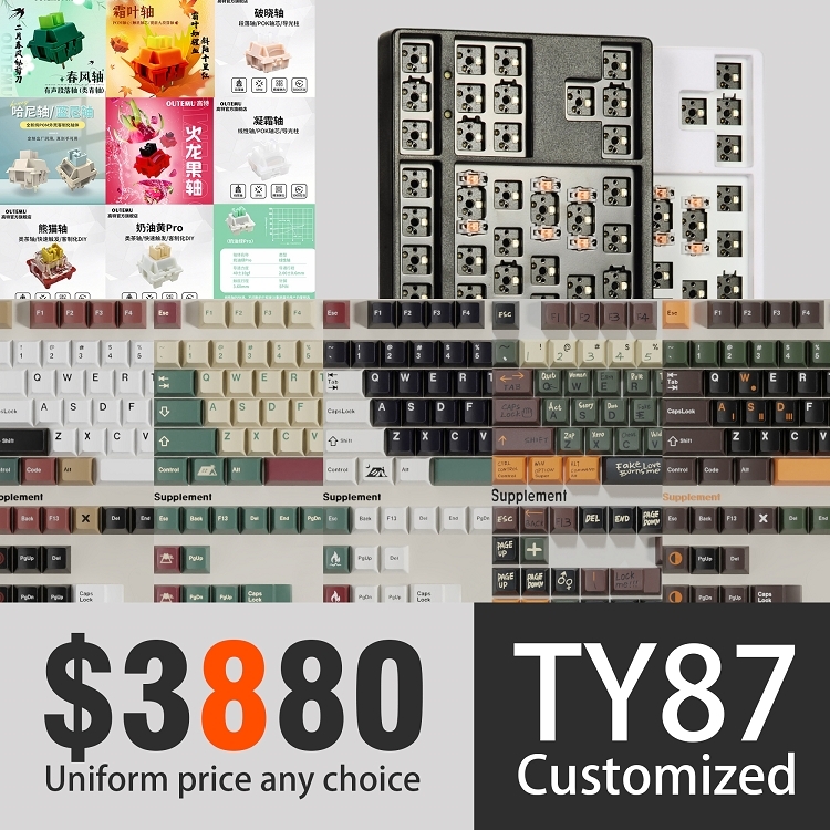zenzo® 禪做】經典系列$3880 自由選均一價客製化TY87 87Keys 有線機械