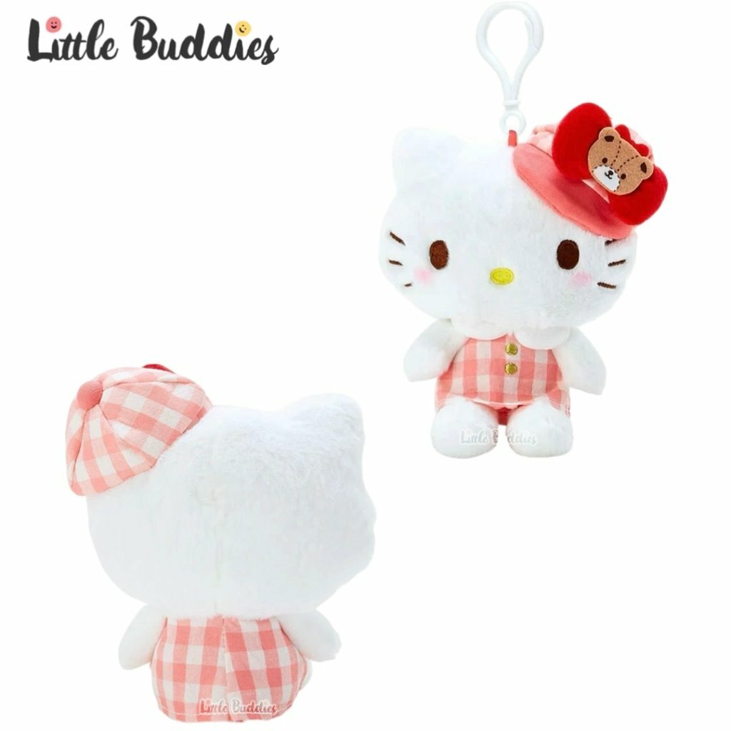 美版 Sanrio 格仔棒球帽系列 - 公仔匙扣