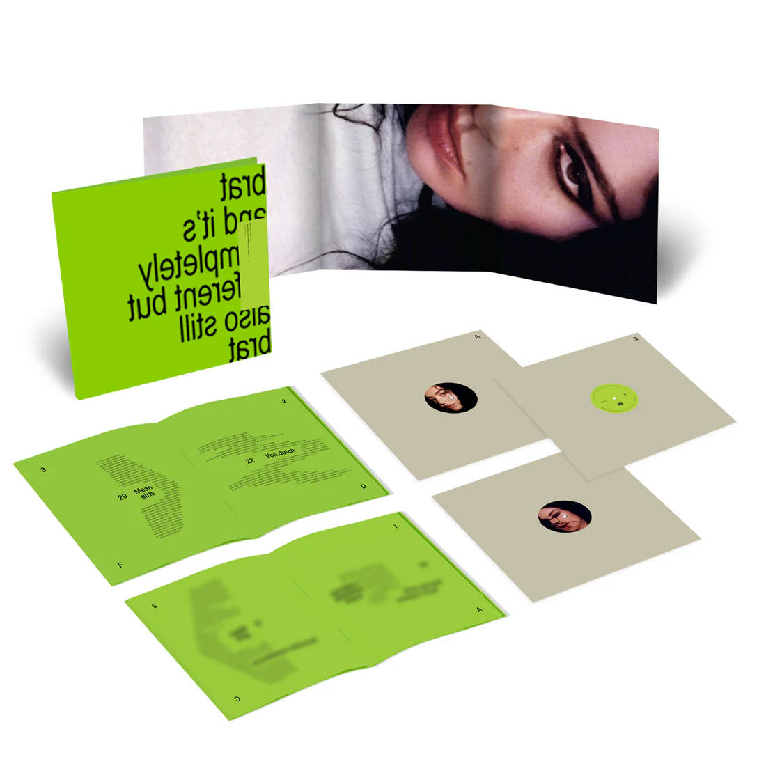 Charli XCX - 最新CD專輯 / 黑膠 / 官方服飾收藏 - BRAT & Brat and it’s completely different but also still brat (2024)