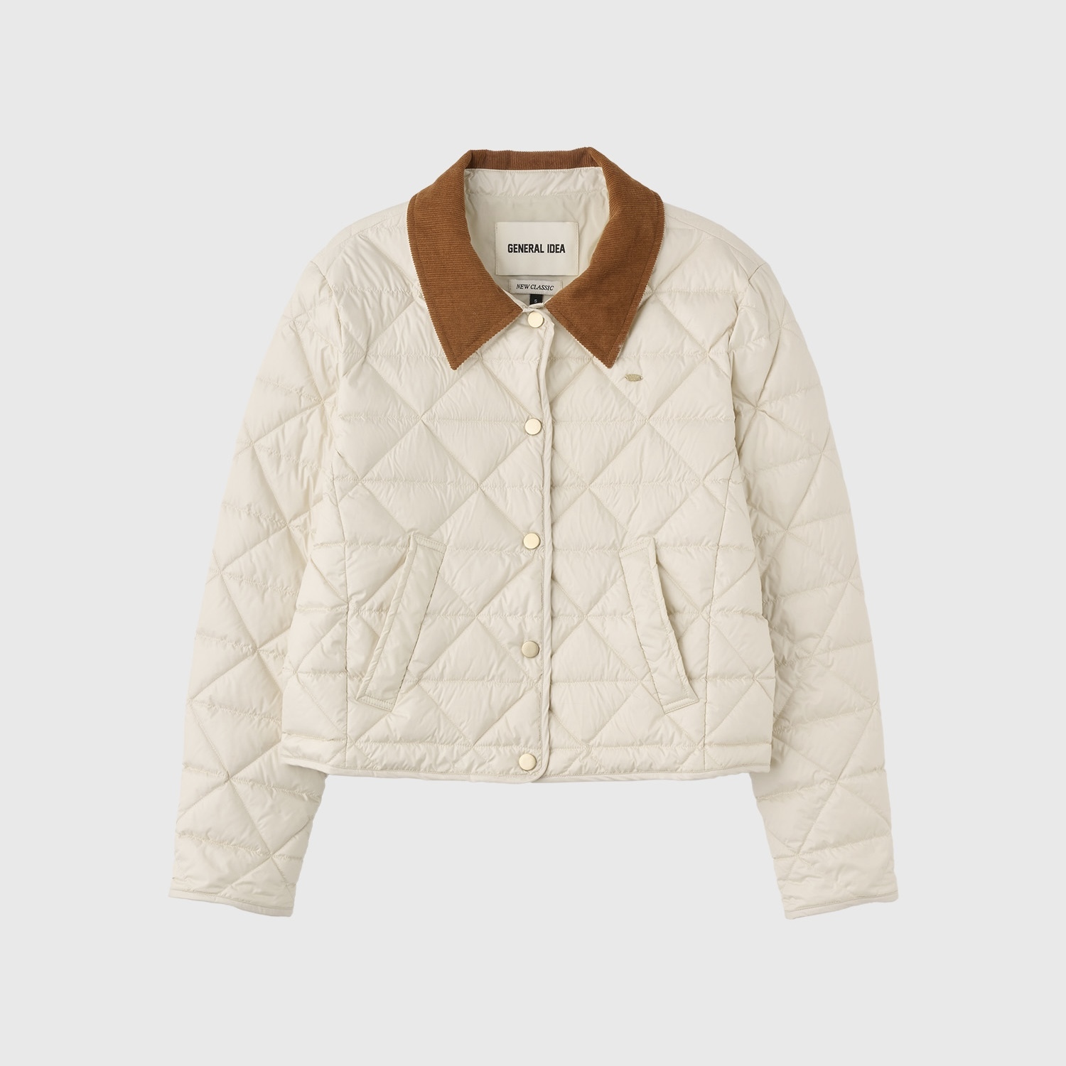 [GENERAL IDEA] CORDUROY COLLAR DUCK DOWN JACKET