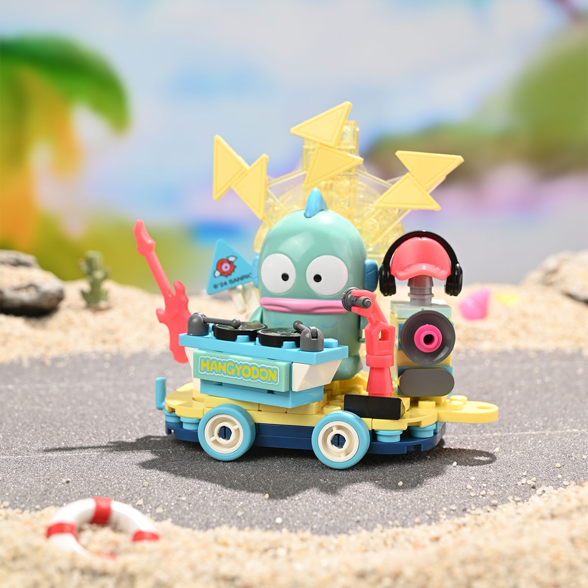 Sanrio characters花車巡游積木 Hangyodon電音派對