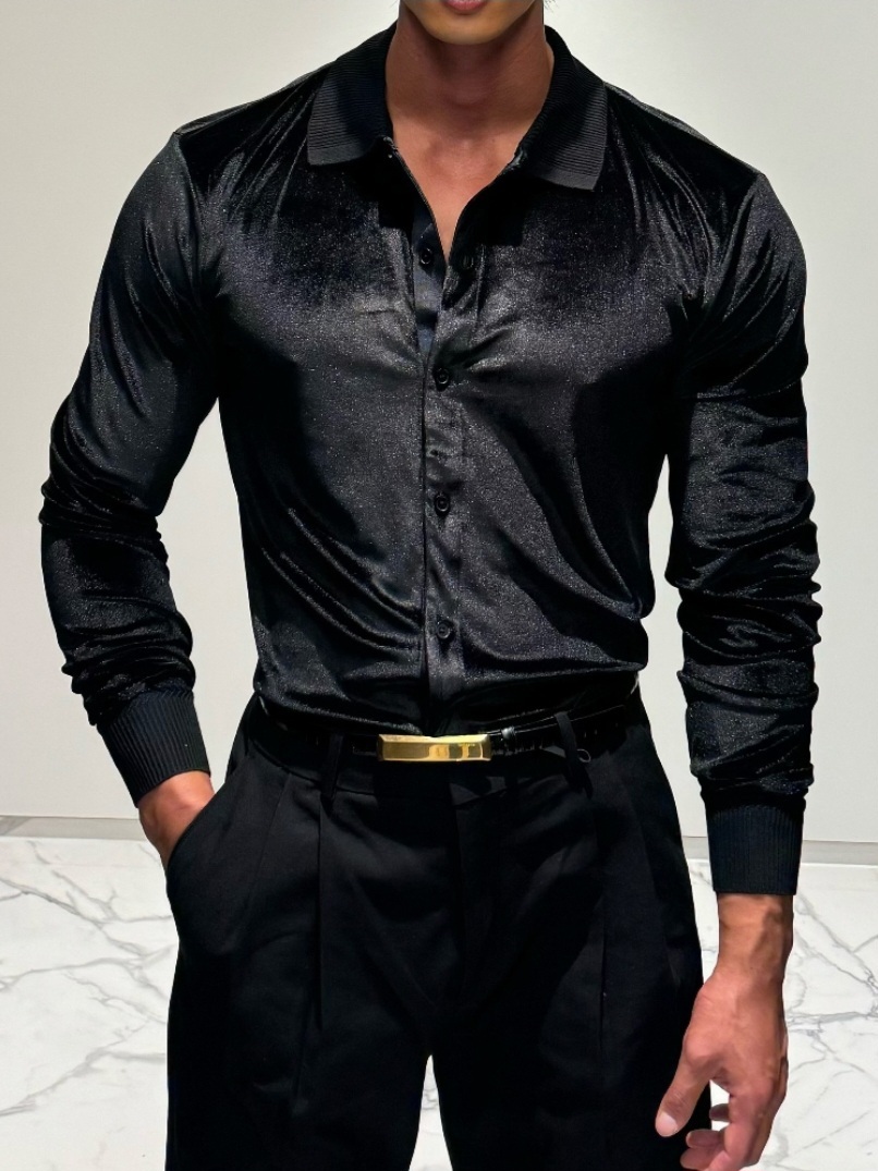 優質天鵝絨襯衫