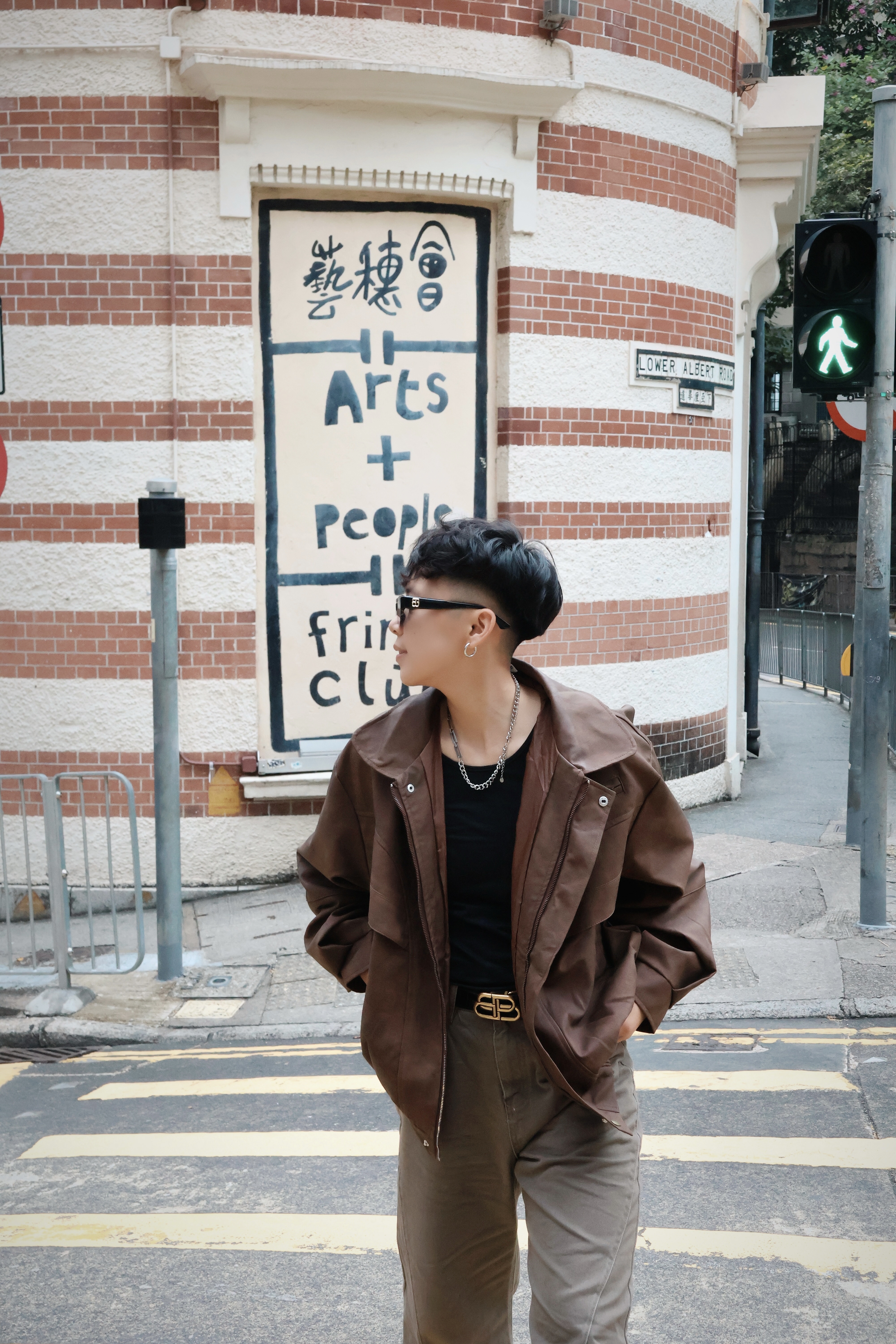 買給男友😭痞帥渣染皮外套