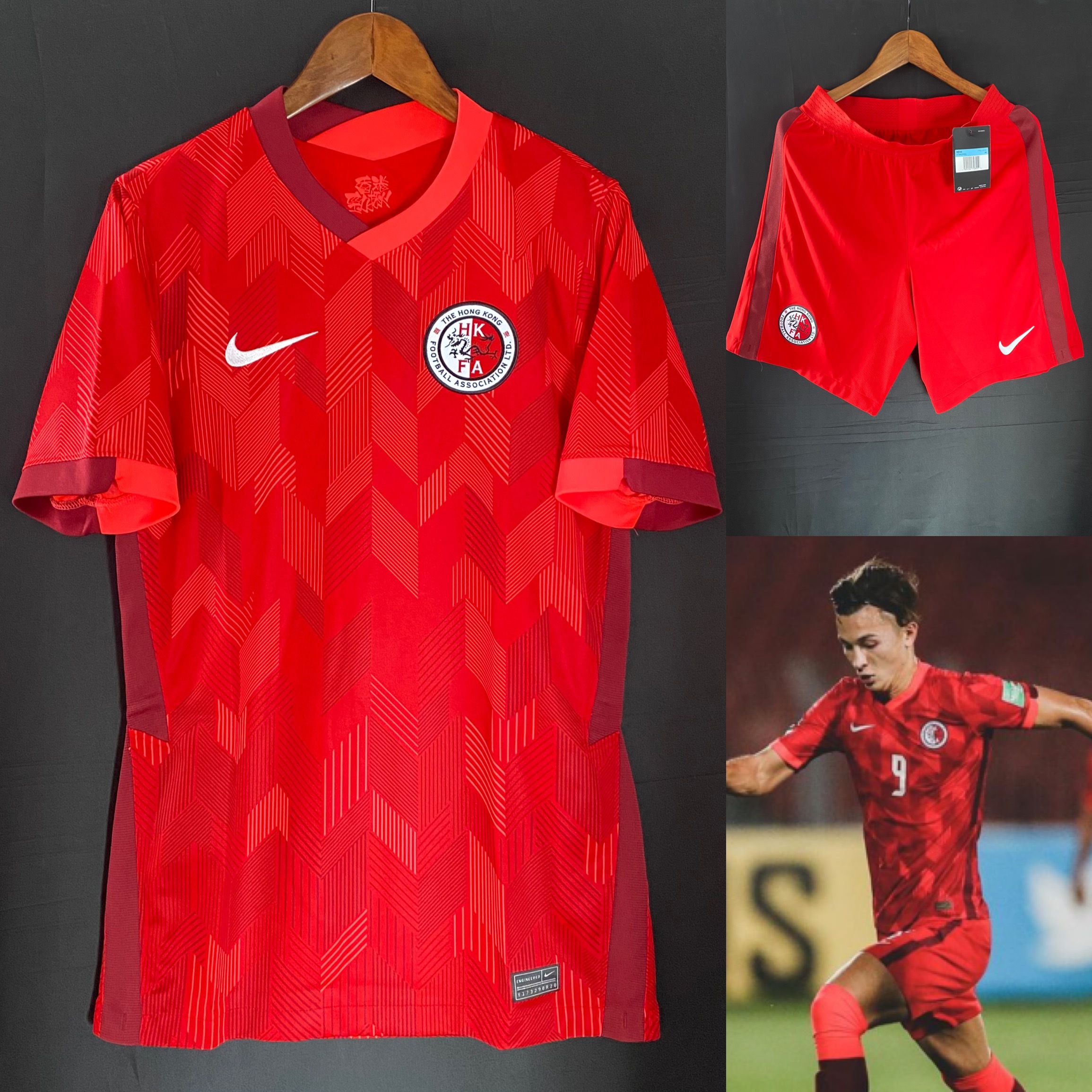 Hong Kong Football Team 2020-2022 Nike Home Shirt with Shorts