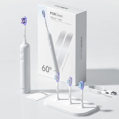 【 超強組合】VSonic™ V601 電動牙刷(加送3支刷頭) +THIN601隨行沖牙機(加送大水箱) +300元購物金