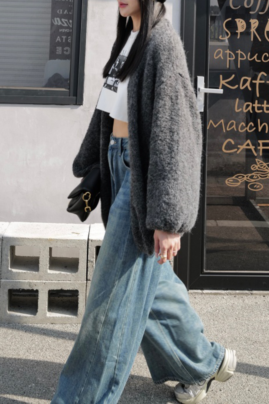 球絨針織開襟短衫*3色