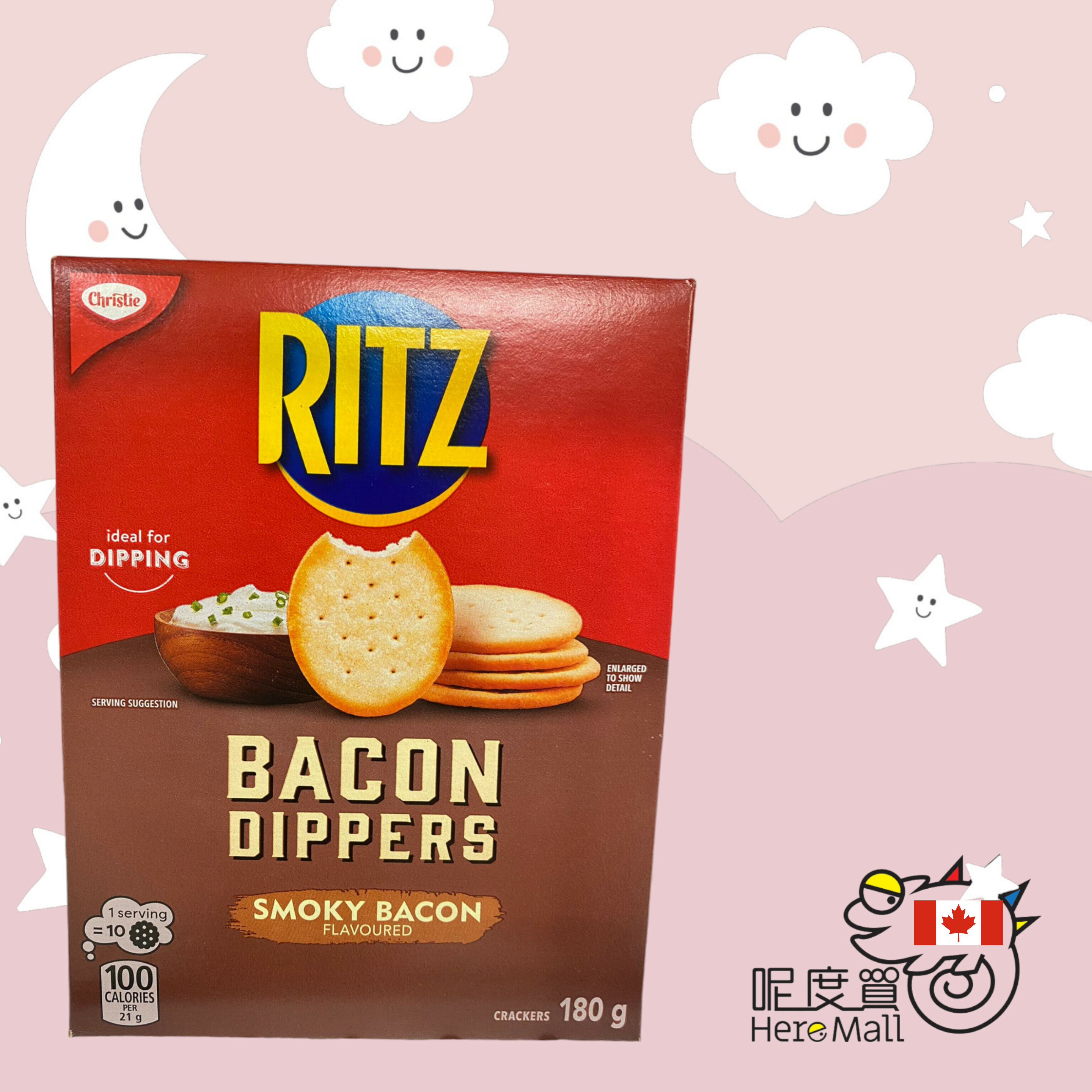 [加拿大直送] Ritz 煙肉味餅乾小食 180g (逢星期日截單,7至10個工作天送貨)