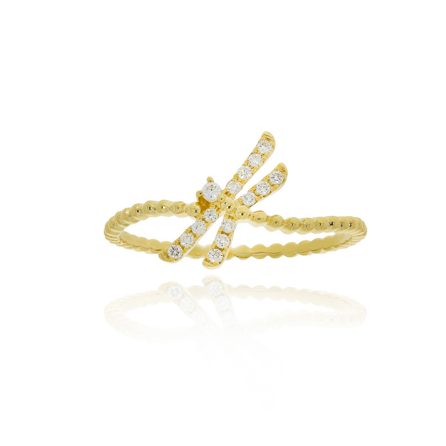 18K金特式造型鑽石戒指