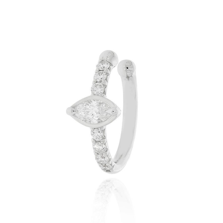 馬眼形鑽石耳扣