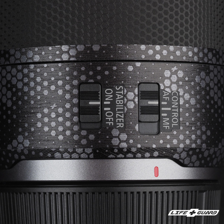 灰曼巴貼膜質感特寫，LIFE+GUARD 設計風格