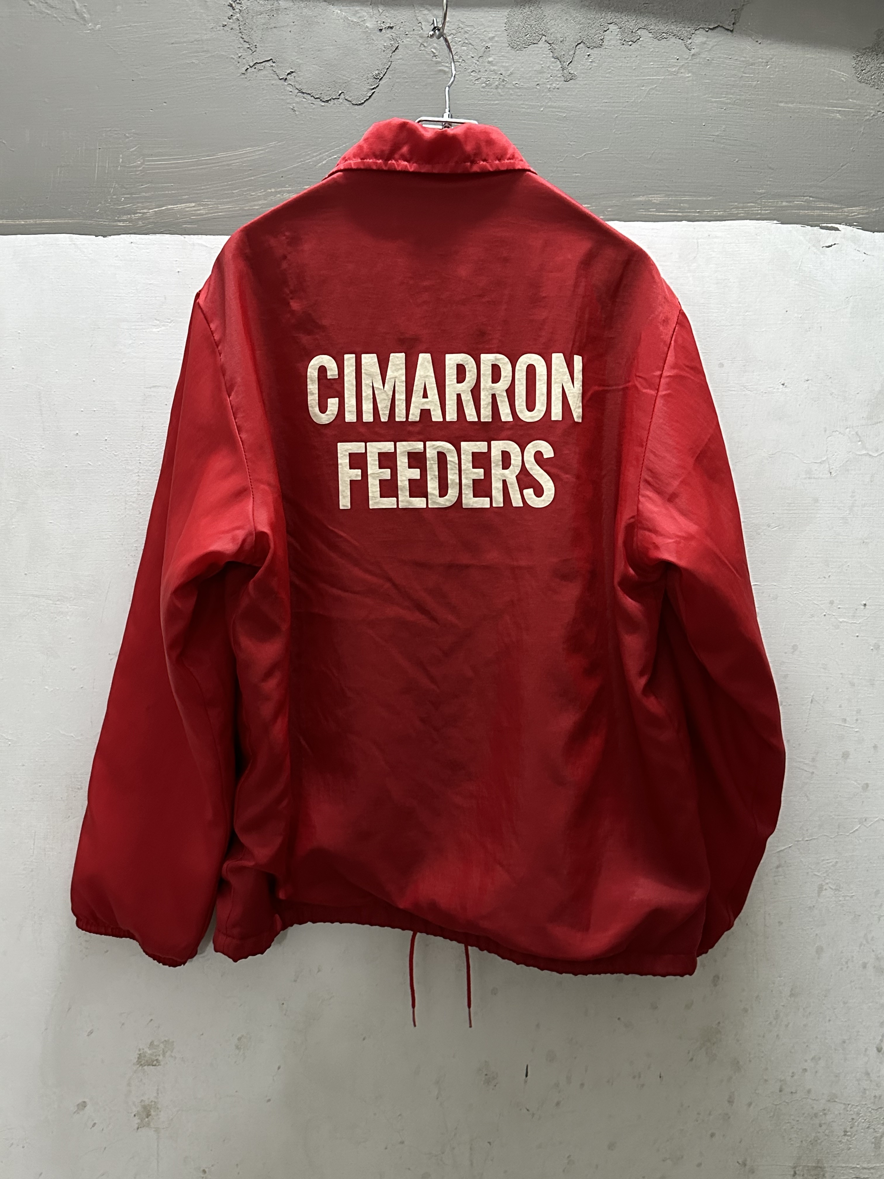 80's Nylon Coach Jacket Back Print *W/Lining Made in USA