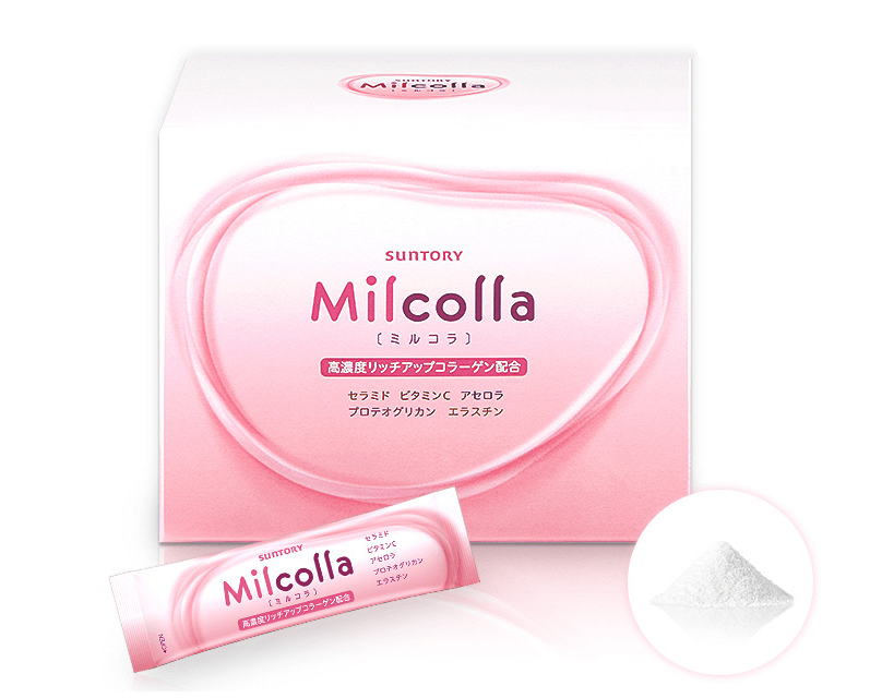 三得利 - Milcolla 蜜露珂娜膠原蛋白粉 30包獨立包裝 美肌 美白 抗衰老 蛋白粉 膠原美肌飲 抗氧化