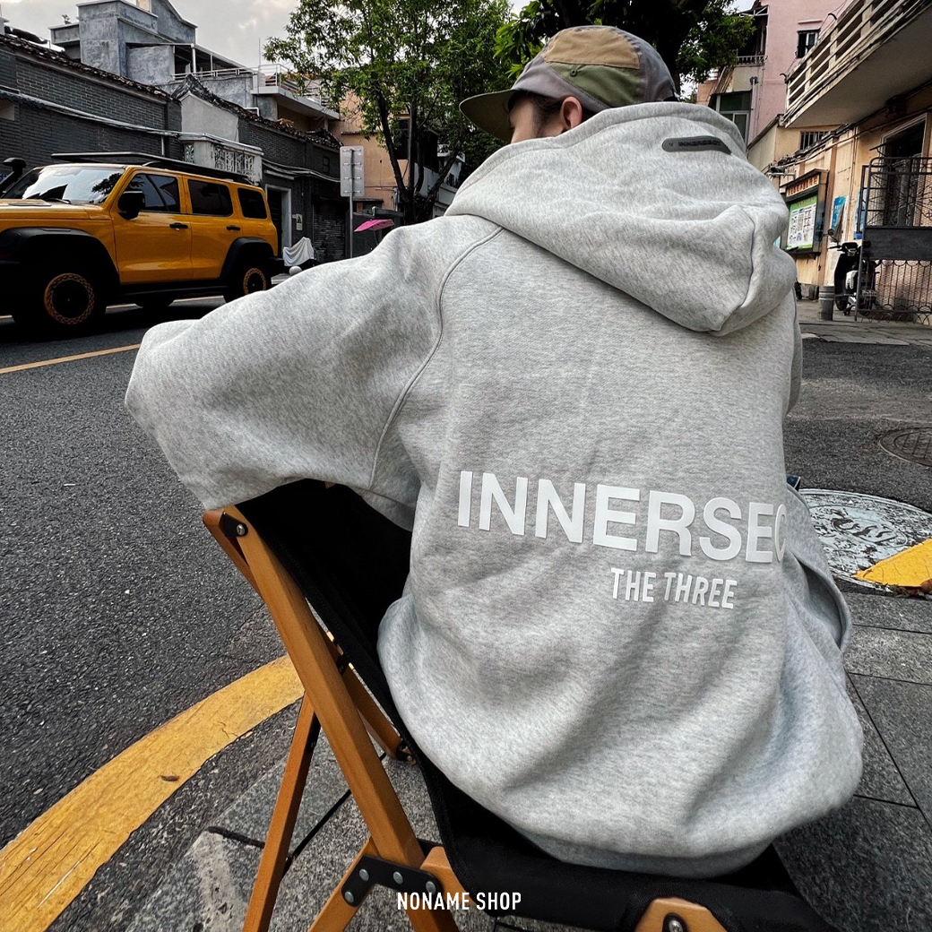INNERSECT 三生萬物系列 背後 字母 LOGO 棉質 刷毛 外套 四色 (男款)