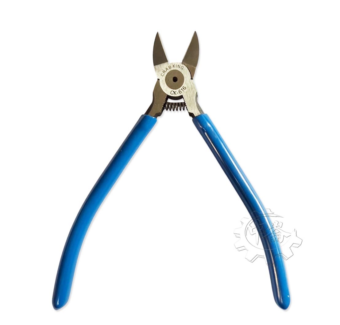 ＊中崙五金【附發票】專業 6" CRAB KING 高級斜口鉗 附絕緣膠柄 超硬合金鋼 台灣製 CK-616