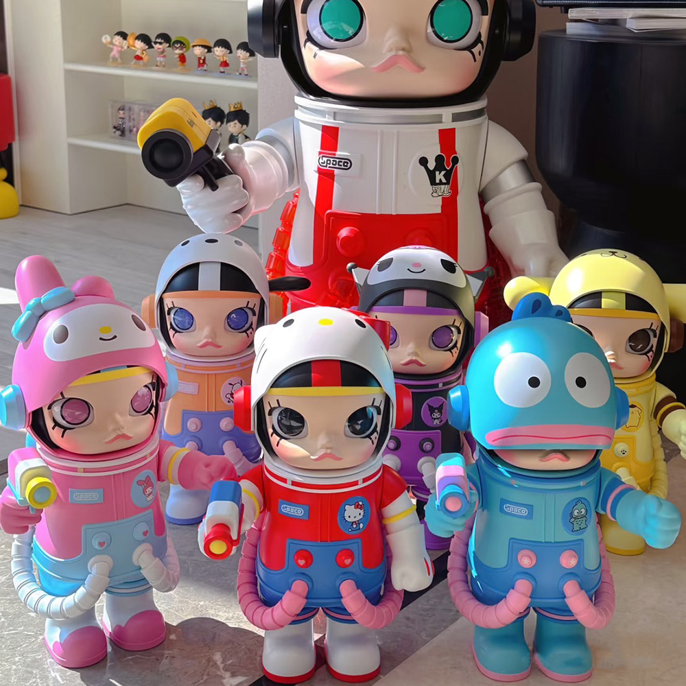 POPMART 泡泡瑪特 MEGA SPACE MOLLY 400% SANRIO 三麗鷗家族系列 大耳狗 布丁狗 庫洛米 美樂蒂 帕恰狗 凱蒂貓 半魚人 公仔 太空艙帽 盲盒