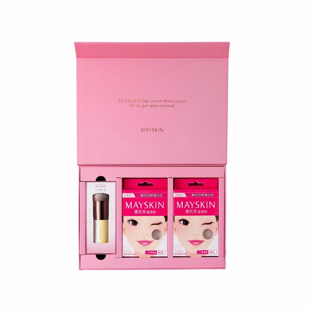MAYSKIN優若美 X LSY林三益｜聯名胖胖刷底妝刷禮盒