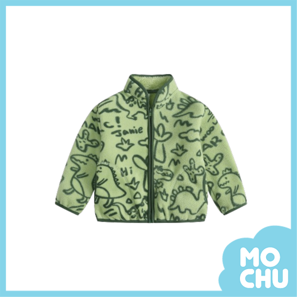 叢林恐龍加絨搖粒絨外套