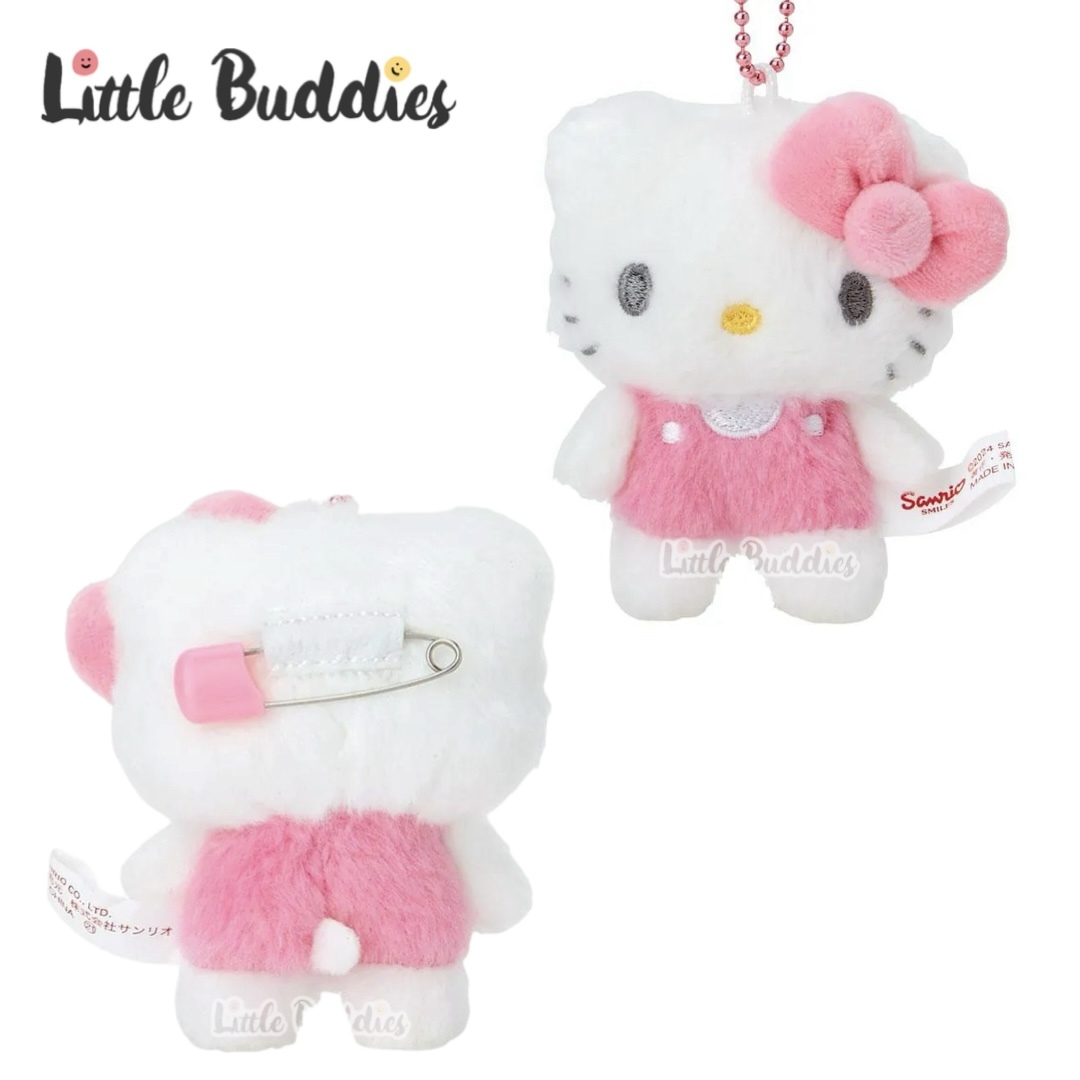 日本 Sanrio  Pitatto Friends換裝公仔系列 - 公仔匙扣連扣針