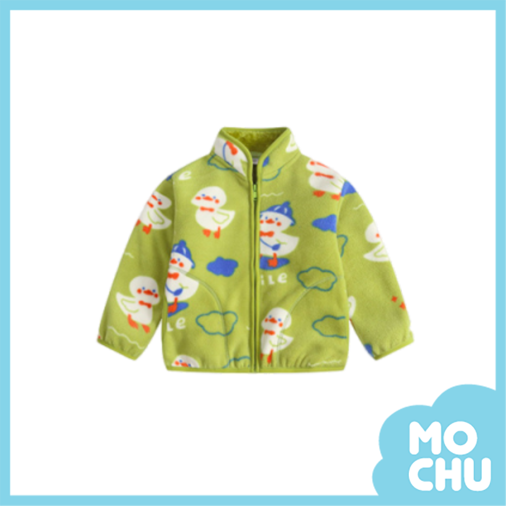 小鴨戴帽加絨搖粒絨外套