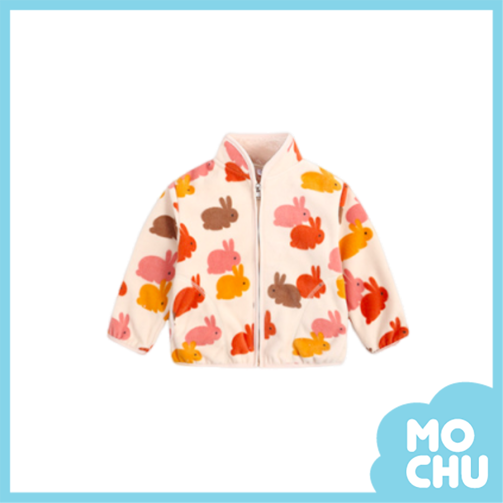 繽紛兔子加絨搖粒絨外套